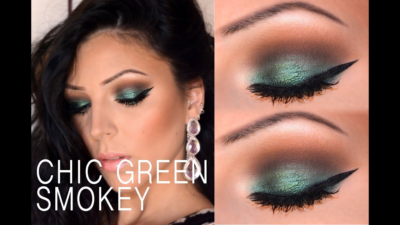 Chic Green Smokey Eye Look