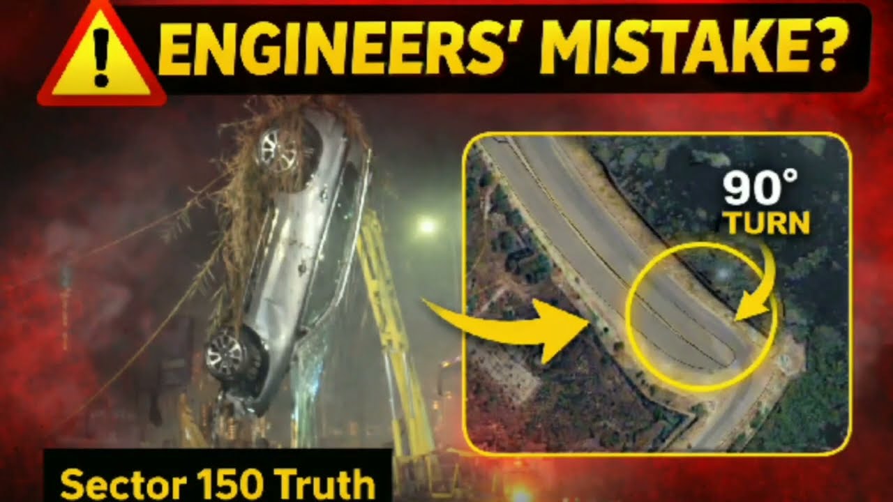Noida Sector 150: The Shocking Truth Behind the 90° Turning Curve Accident! 