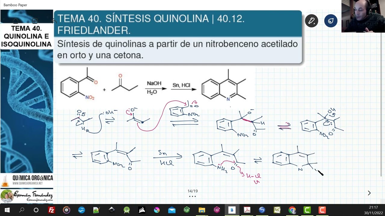 TEMA 40. SÍNTESIS DE QUINOLINAS. | 40.12.  FRIEDLÄNDER