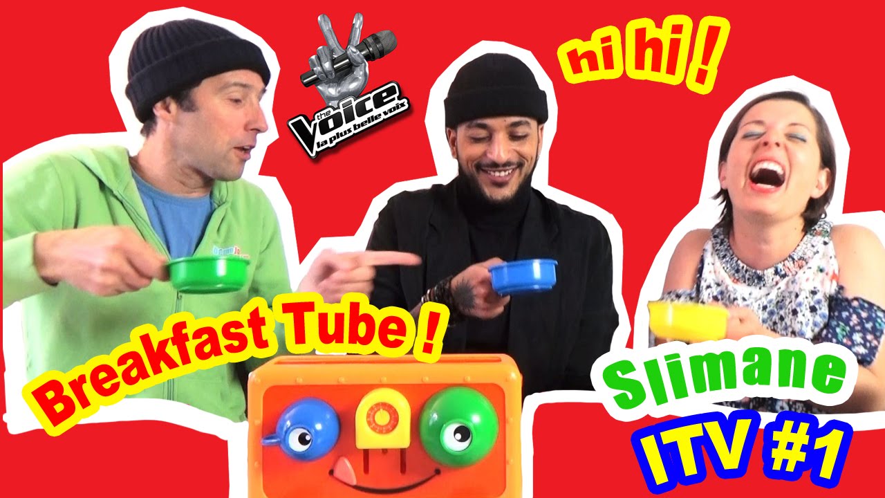 Slimane The Voice Interview part 1 : fun  ! - Breakfast Tube Démo Jouets
