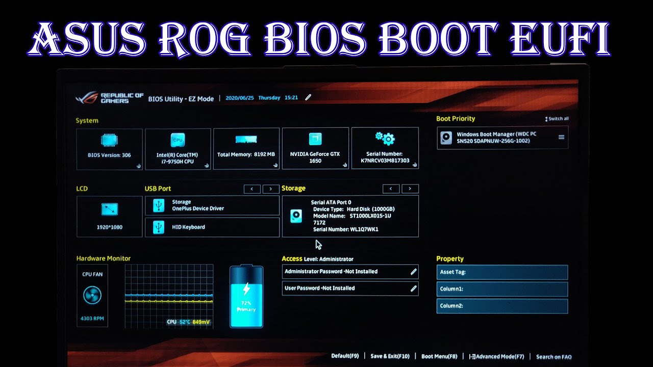 How to Install Windows On ASUS laptop | Bootable Windows Step By Step 2020 asus rog strix g [ BTT ]