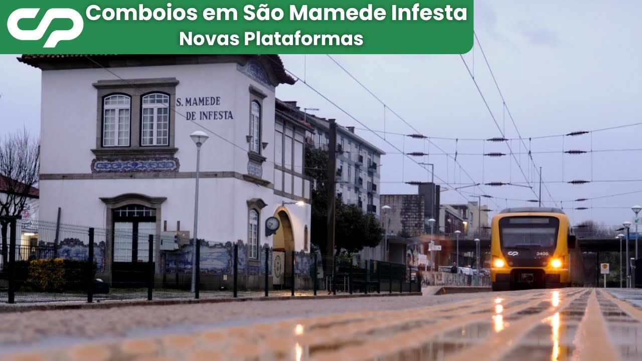 Comboios em São Mamede de Infesta - Novas plataformas