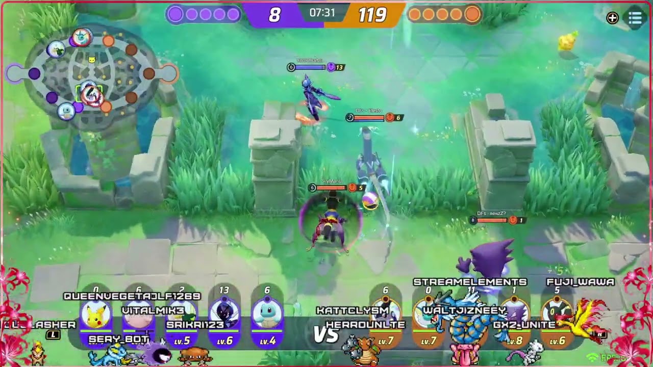 Pokémon Unite Lotus League United Hashiras vs DFs Amethyst