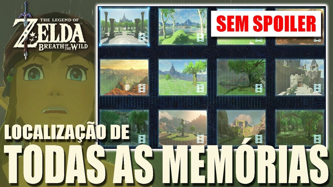 ZELDA BREATH OF THE WILD - LOCALIZAÇÃO DE TODAS AS MEMÓRIAS(All memory locations) SEM SPOILERS