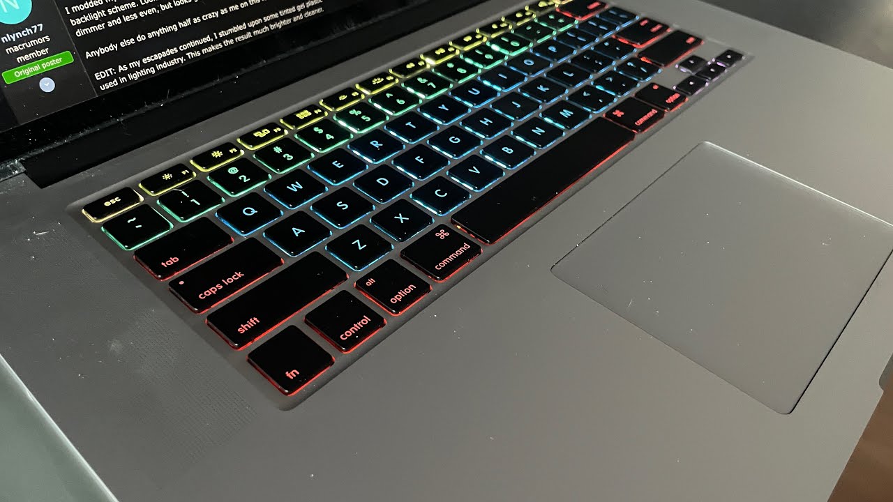 MacBook Keyboard Backlight Mod