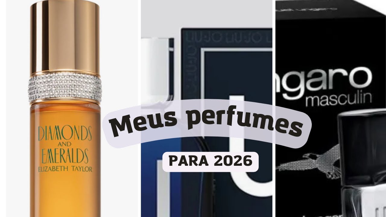 MEUS PERFUMES PARA 2026 / O VINTAGE DA ELIZABETH TAYLOR/ EMMANUEL UNGARO E LIUJU