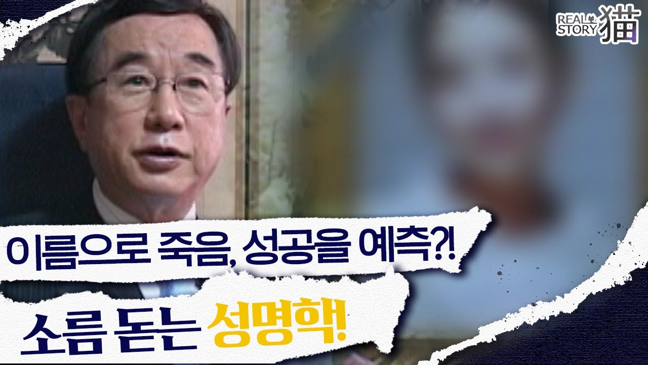 타고난 사주팔자도 바꾼다는 이름! 한 사람의 성격, 운명까지 예측하는 성명학의 원리는? | 리얼스토리묘