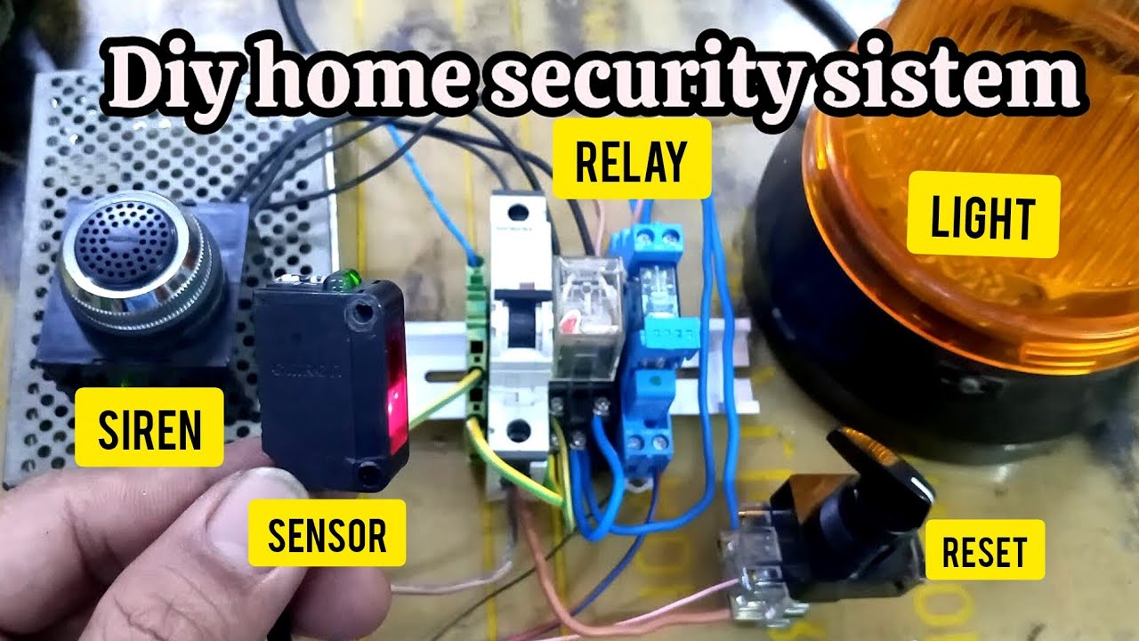 How to Make a Home Security System With Photoelectric Sensors | Diy Home Security Sistem