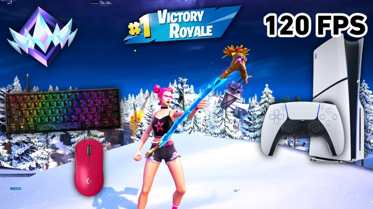 Fortnite Unreal Ranked Reload On PS5 Slim | Keyboard & Mouse Gameplay | 120 FPS | 4K