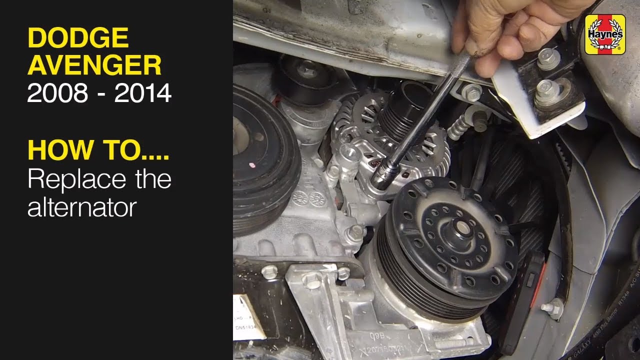 How to Replace the alternator on the Dodge Avenger 2008 - 2014