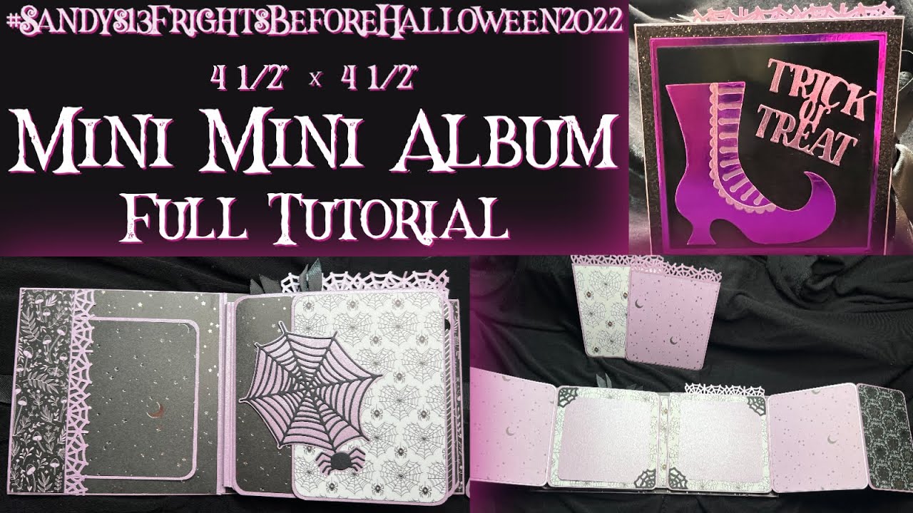 #Sandys13FrightsBeforeHalloween2022 DCWV Mysterial Halloween 4.5 x 4.5 Mini Mini Full Tutorial