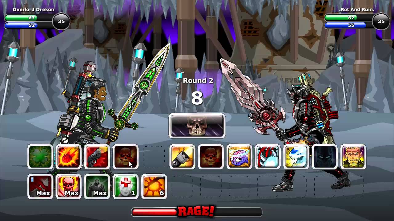 Epic Duel Omega Mercenary Build Test - DOUBLE RAGE!
