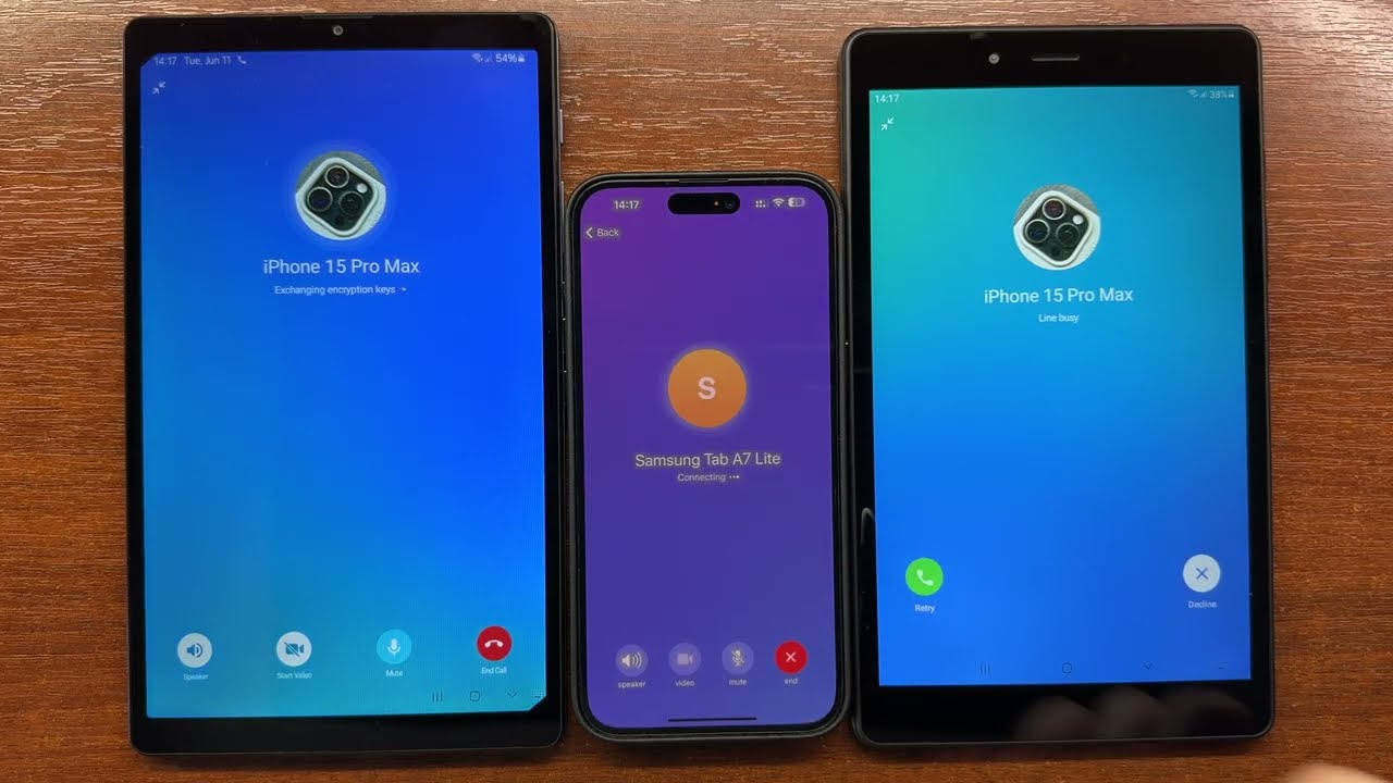 Samsung Tab A7 Lite vs Tab A 8.0 2019 Cellular, WhatsApp, Telegram, Signal Outgoing Call Competition