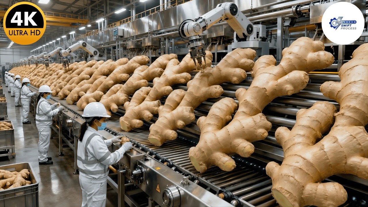 Inside a Mega Ginger Factory: Fresh Roots to Pure Organic Ginger Oil (Full Process)