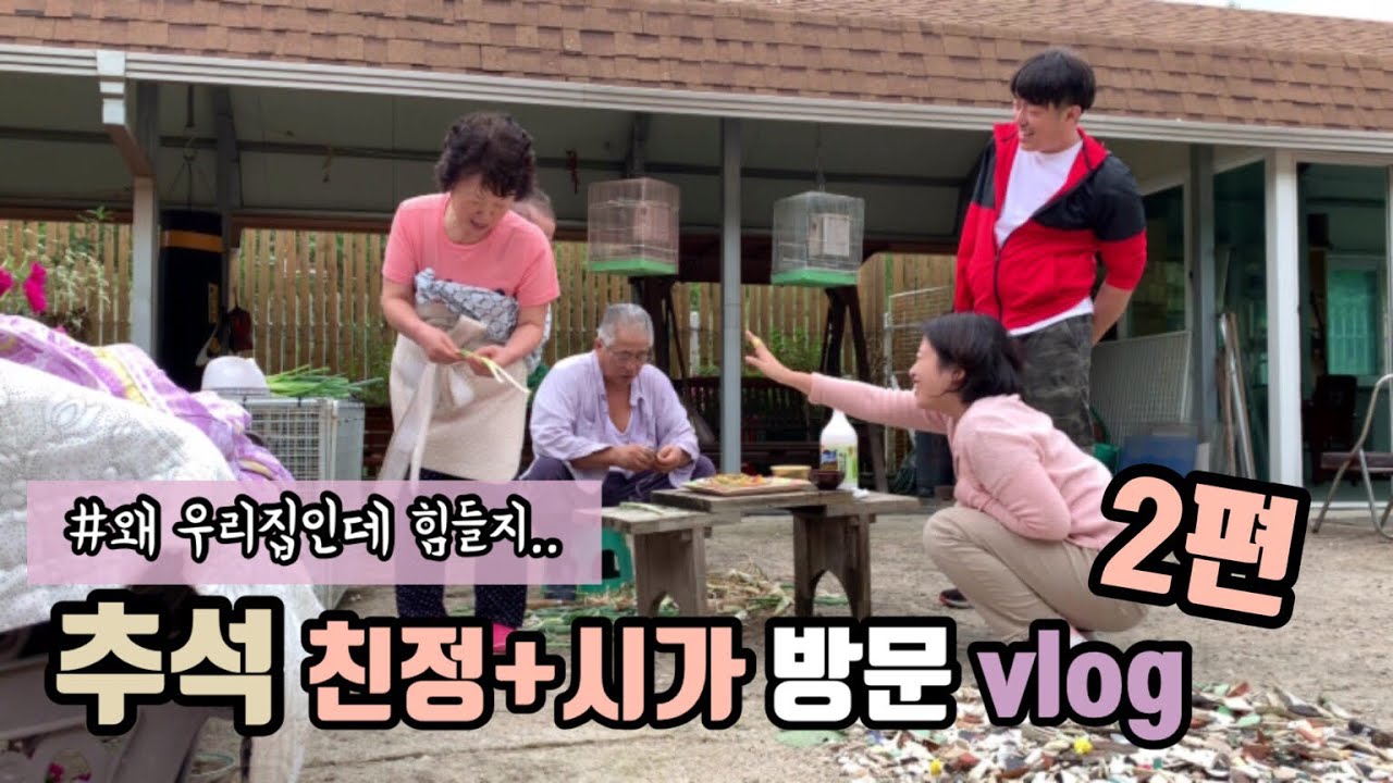 [항승주리] 추석 친정시가 방문 vlog 2편/왜 집에 가는데 힘들지../#육아브이로그