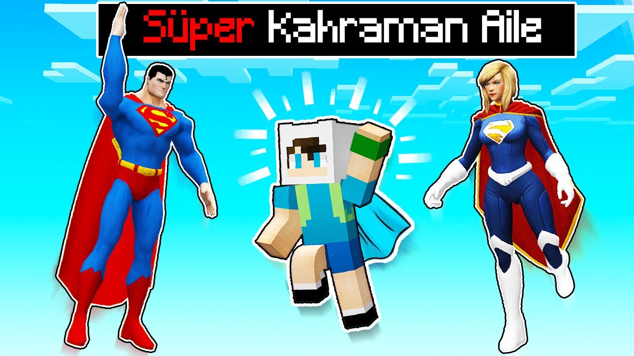 SÜPER KAHRAMAN AİLESİ BENİ SAHİPLENDİ - 😱 Minecraft