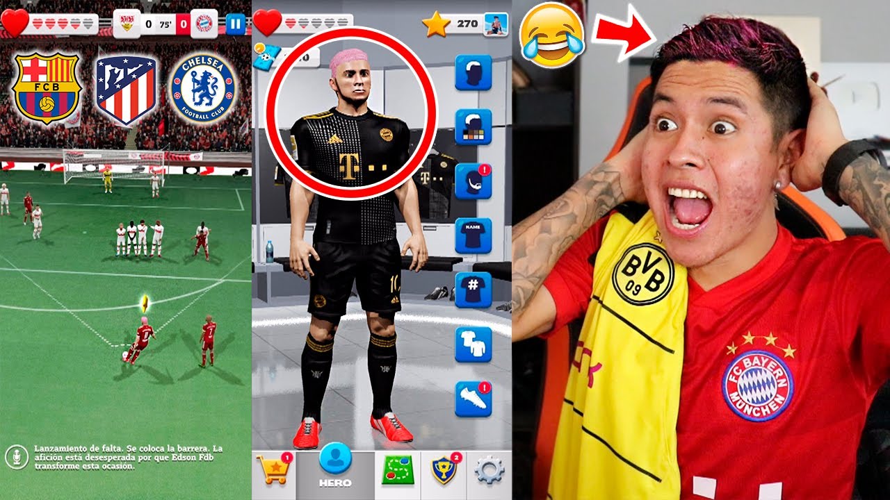 EL TIRO LIBRE IMPOSIBLE de SCORE HERO 😱 *Me TEÑÍ el CABELLO color ROSA*