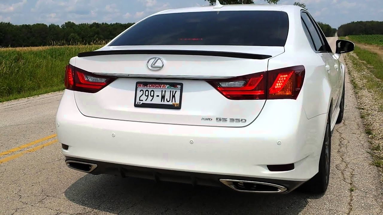 2013 Lexus GS 350 F Sport AWD Custom Invidia Modified for AWD Catback Exhaust.