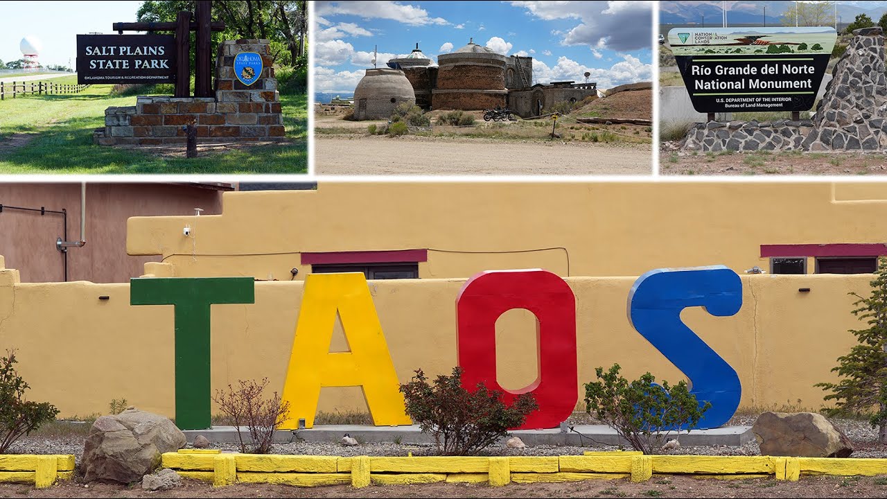 0963 ★ Taos, NM ★ Rio Grande del Norte NM ★ Earthship Biotecture ★ Little Sahara SP ★ Salt Plains SP