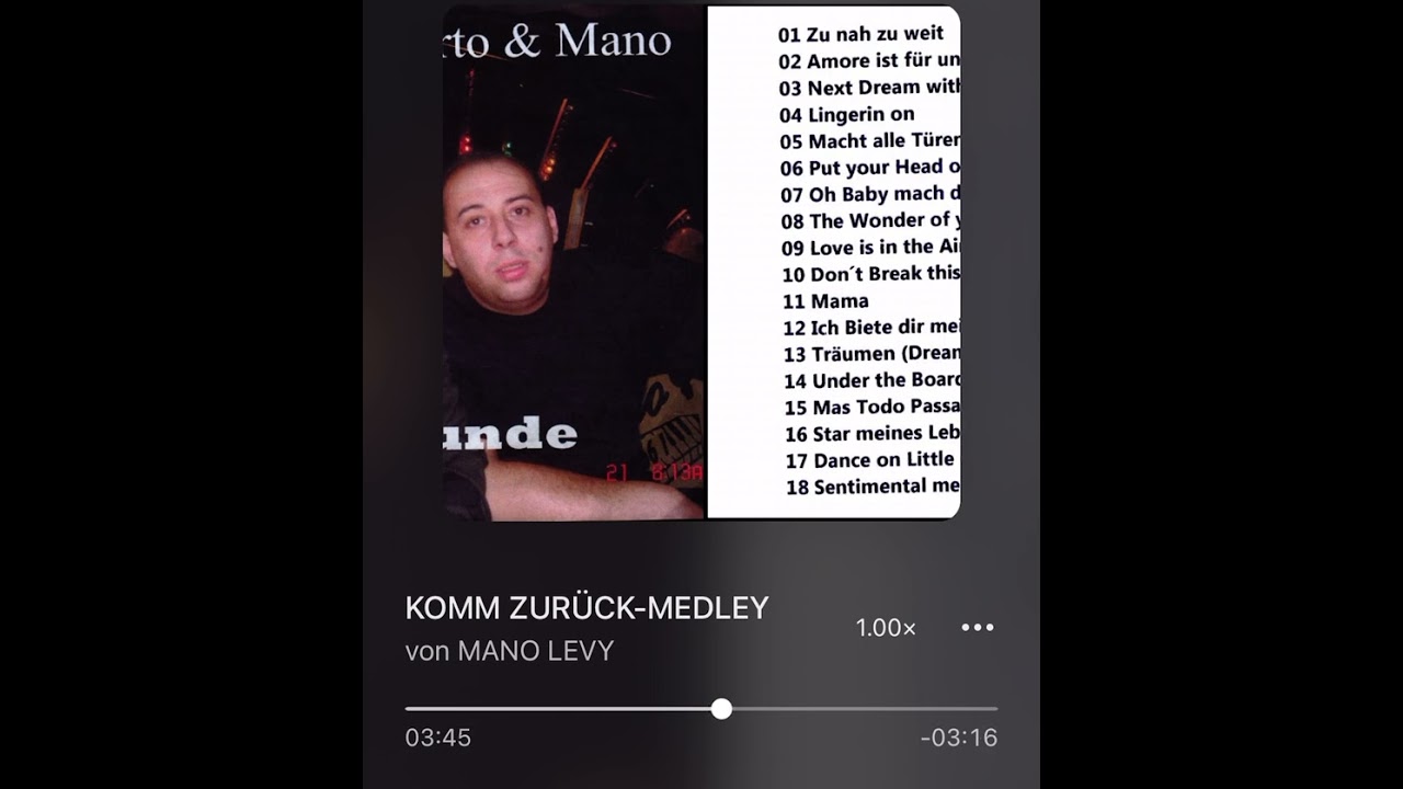 Mano Levy - Komm zurück Medley