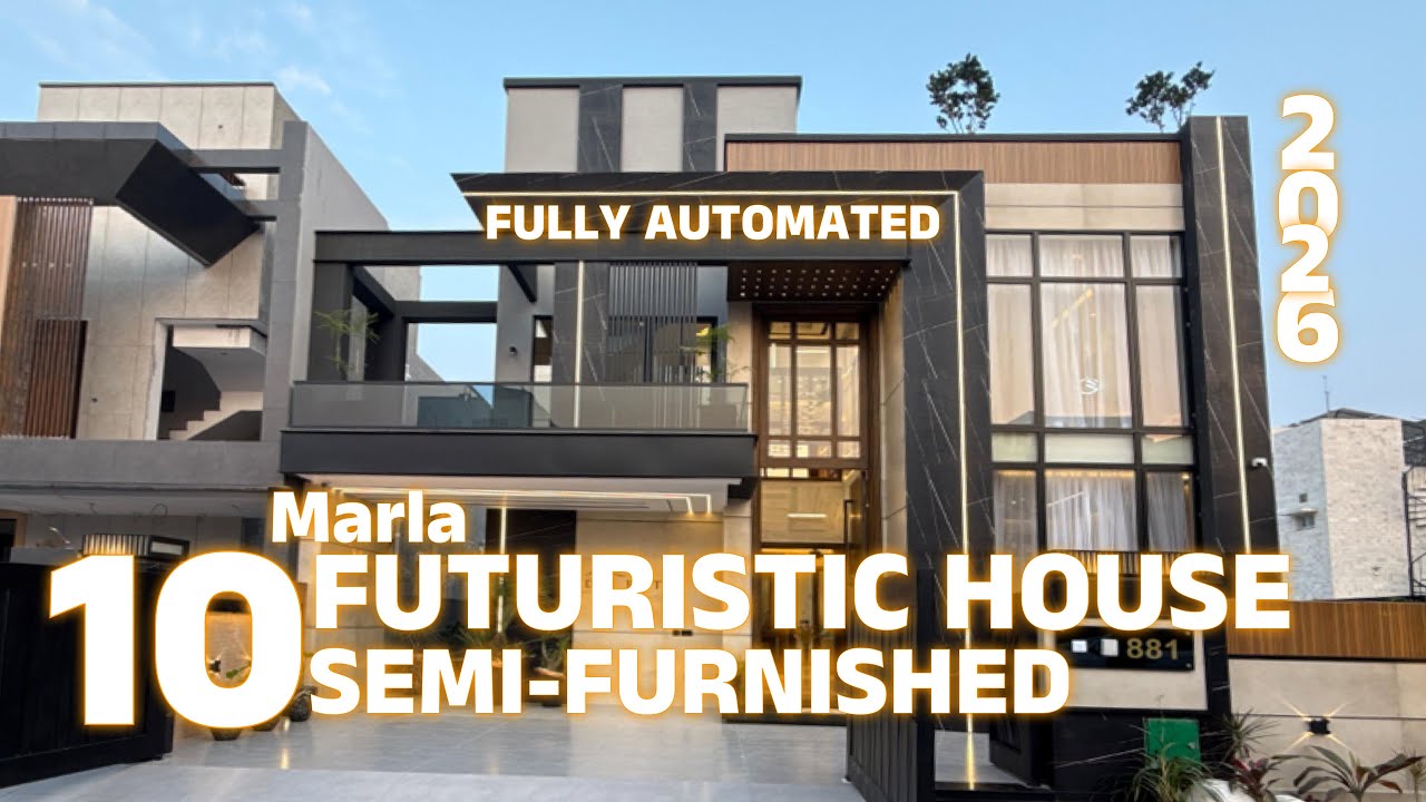FUTURISTIC SEMI FURNISHED 10 Marla House For Sale Bahria Town Lahore