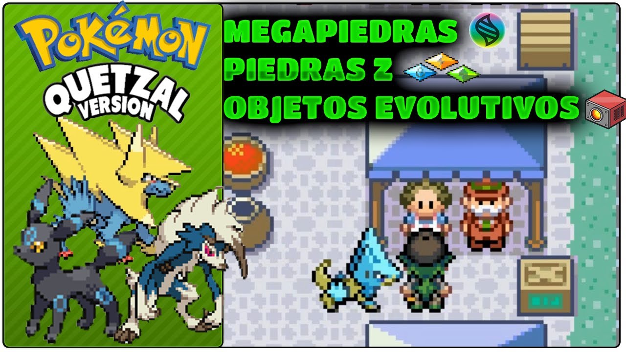 GUIA POKEMON QUETZAL 100% ESPAÑOL- CONSEGUIR TODAS LAS MEGAPIEDRAS MOVIMIENTOZ OBJETOS EVOLUTIVOS