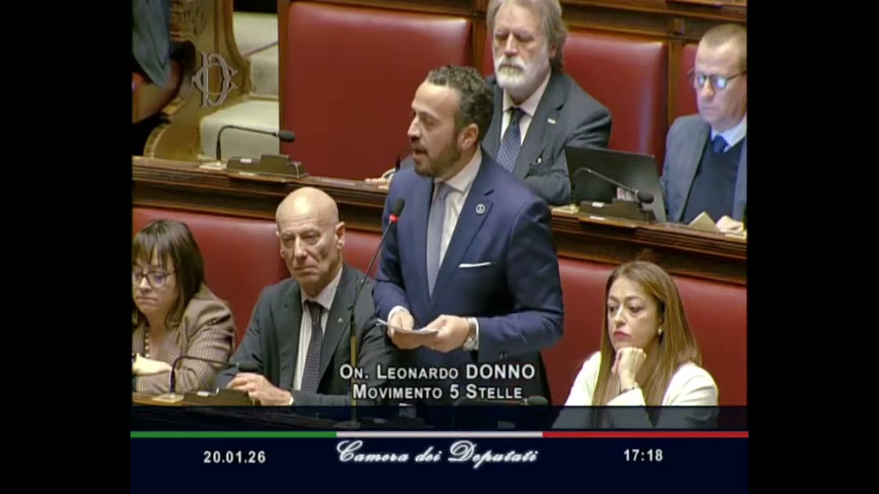 Leonardo Donno   M5S Camera   Dichiarazione di voto in Aula 20/01/2026