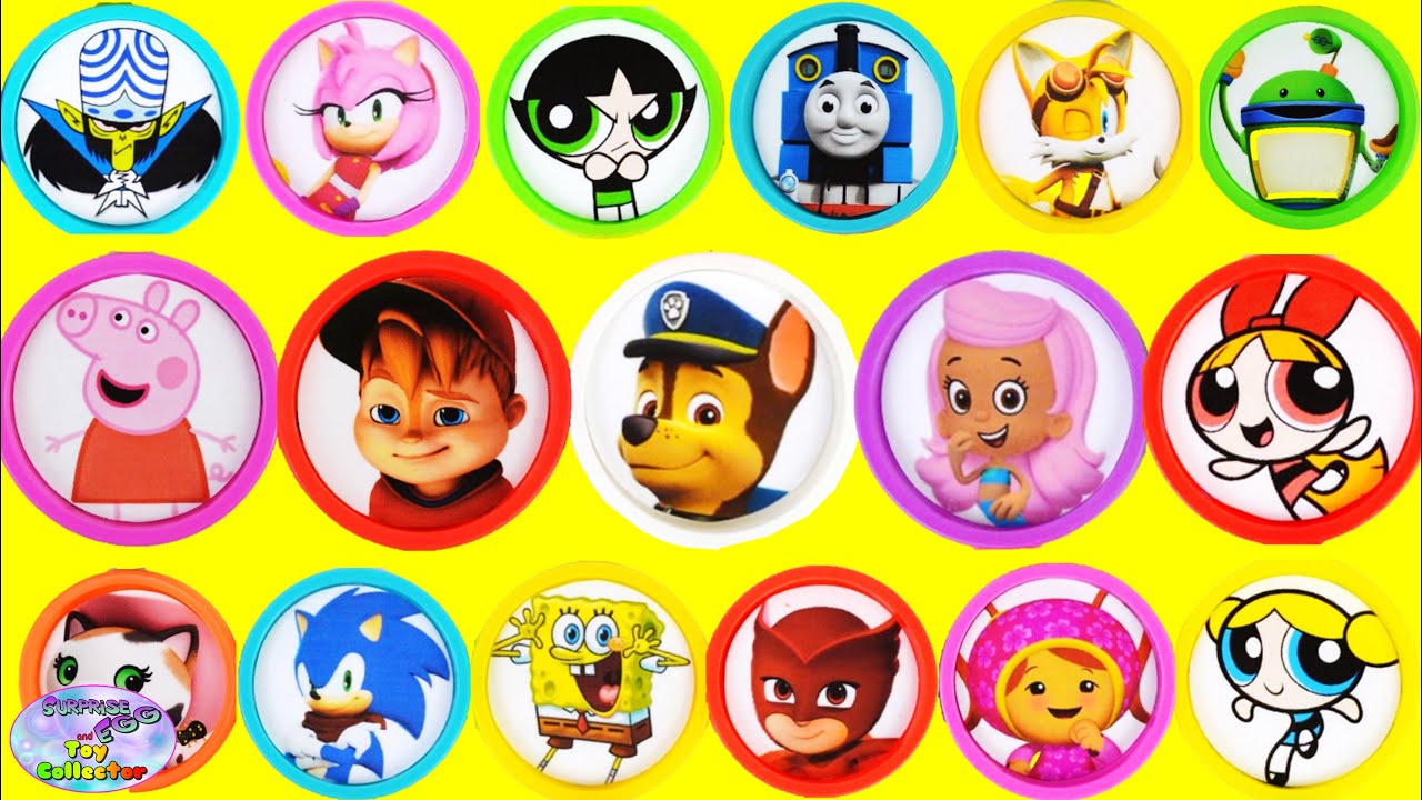 Learn Colors with Powerpuff Girls Paw Patrol Compilation Episode Surprise Egg and Toy Collector SETC