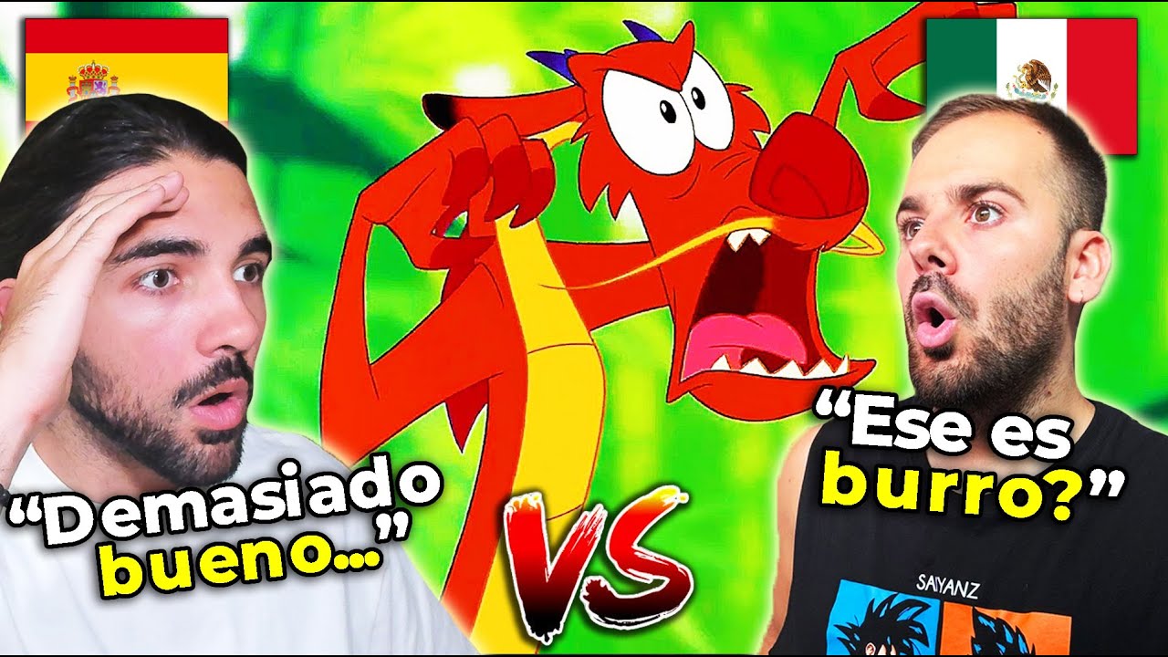 🇪🇸 2 ESPAÑOLES REACCIONAN AL DOBLAJE LATINO VS ESPAÑOL 🇲🇽 DE MULAN *INCREÍBLE* - NoMeDuchoGT