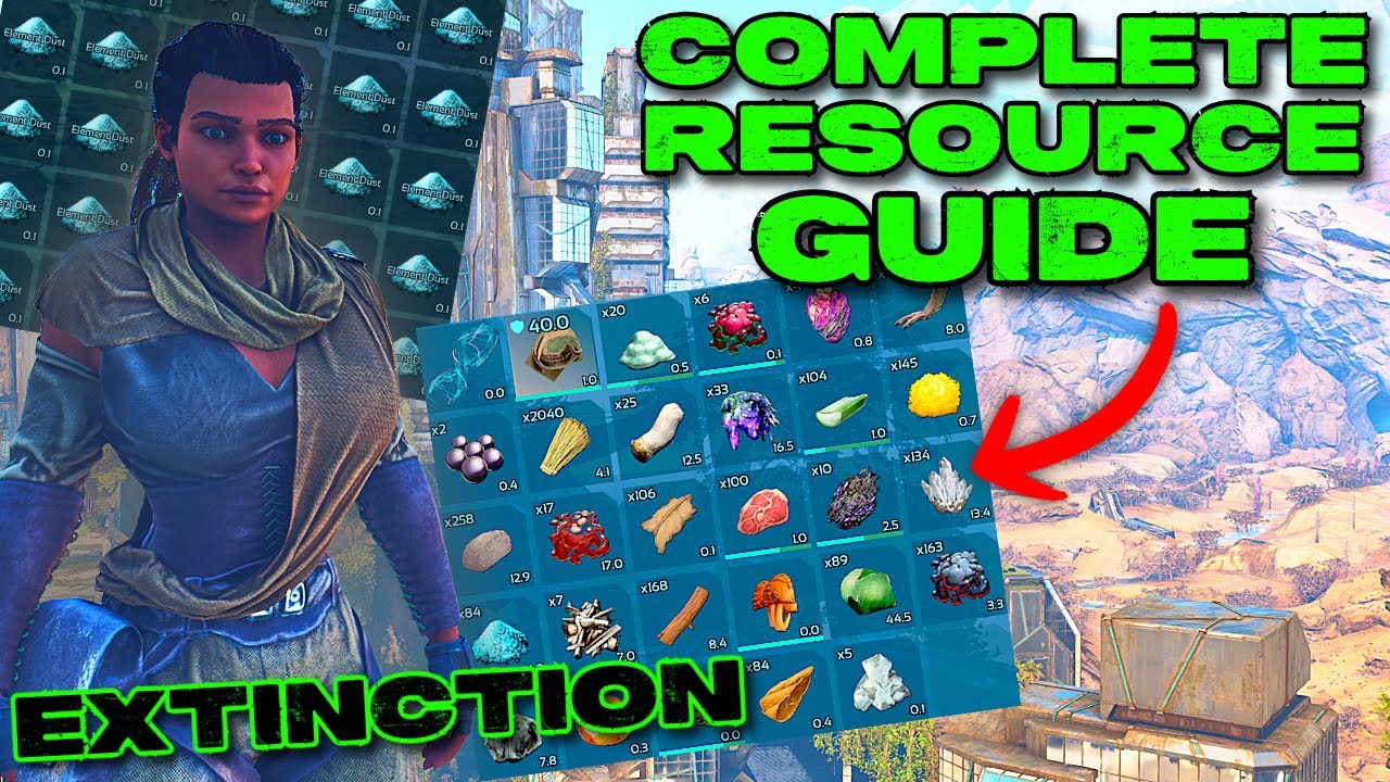 COMPLETE Resource GUIDE on Extinction!!! Where To Find Every Resource in the Game!!! Top Resources!