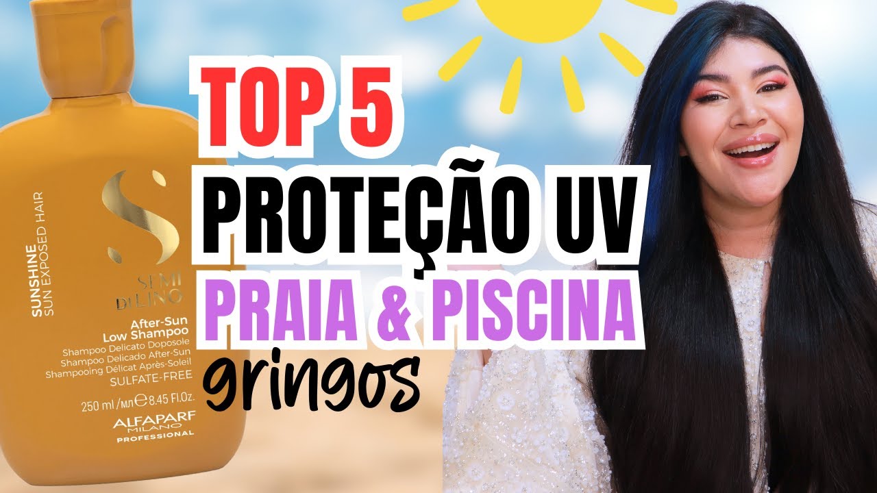 🏆 TOP 5 PRODUTOS CAPILARES PARA PRAIA E PISCINA 2025: Proteção UV [Gringos]