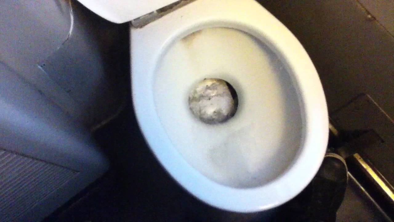 Older French train toilet