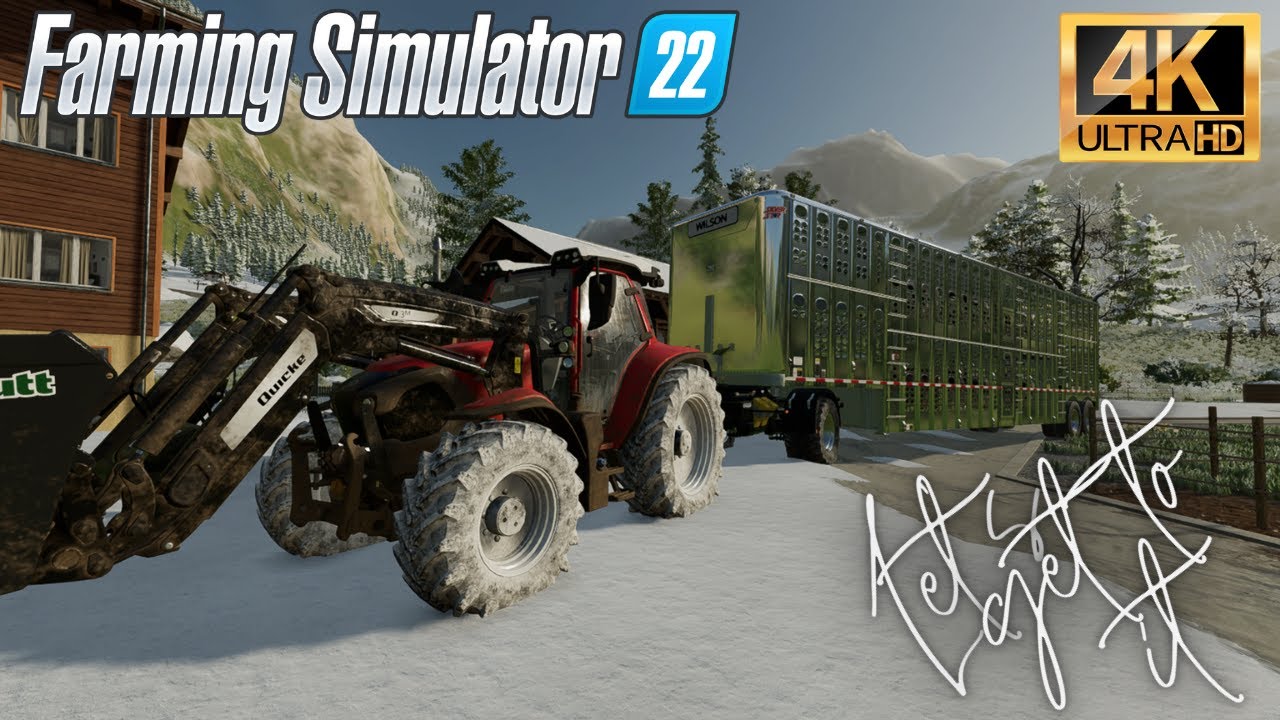 Farming Simulator 22 Snow removal and remodeling the farm Erlengrat TP Ep #17 Let's play 4K 60fps