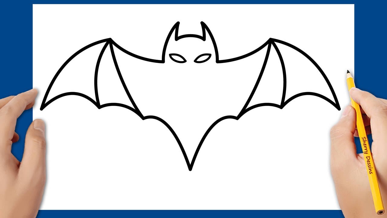 Comment dessiner une chauve-souris | How to draw a bat step by step