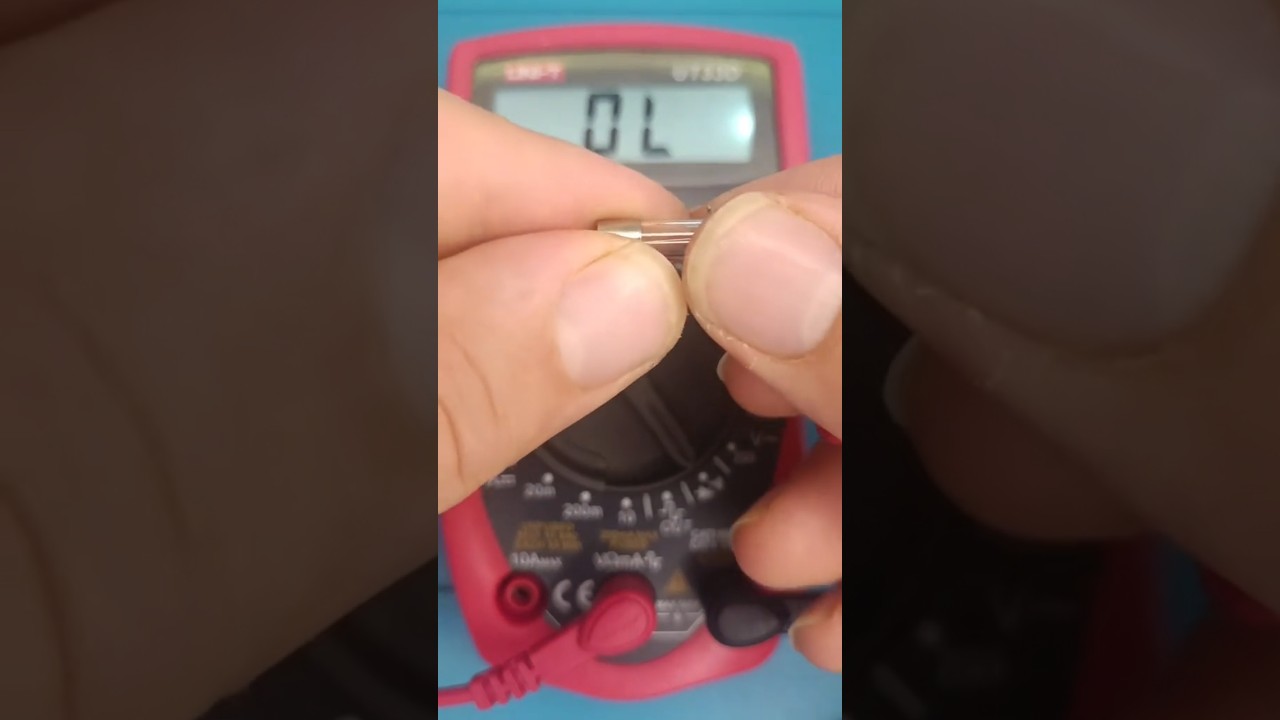 como fazer teste de continuidade num fus&iacute;vel #eletr&ocirc;nica #equipamentoseletricos #eletrica