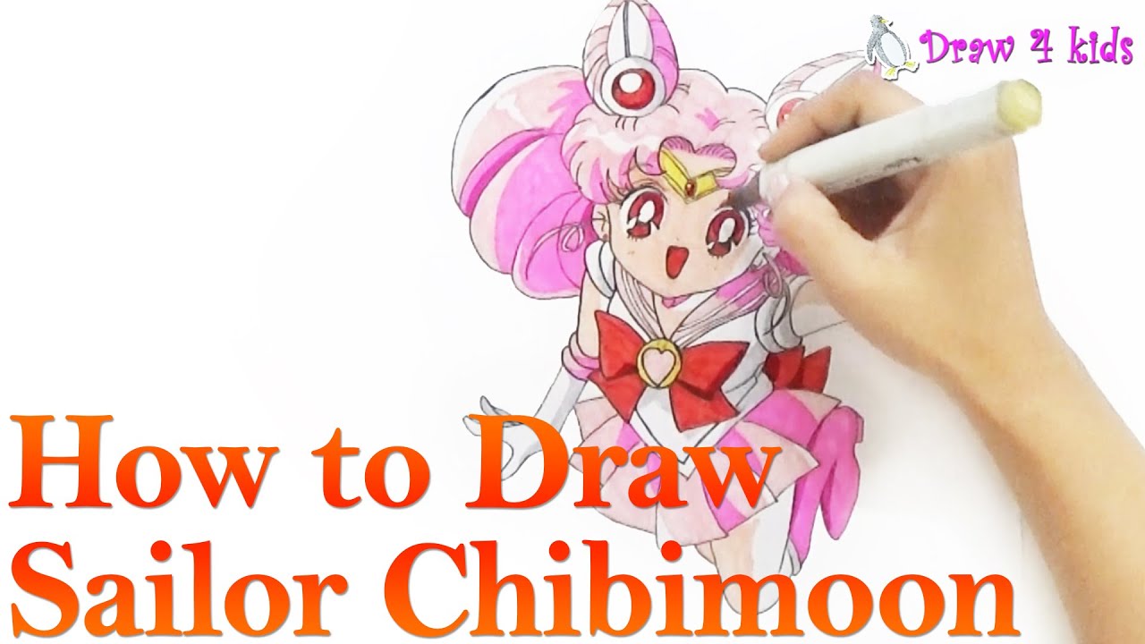 How to draw Sailor Chibi Moon ( Chibiusa ) | D4K