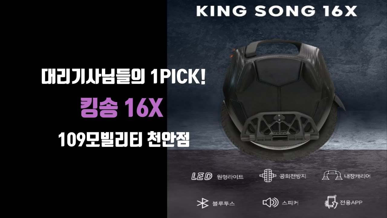 대리기사님들의 1Pickㅣ원휠계의 절대 강자ㅣ킹송 16x 간단 리뷰!ㅣ109모빌리티 천안점