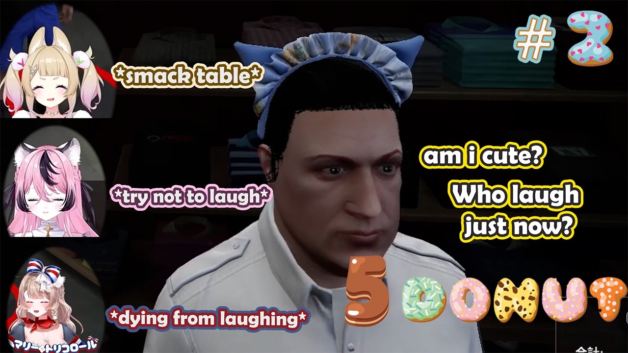 [5 donut's] Dress up Fanta Papa and 
