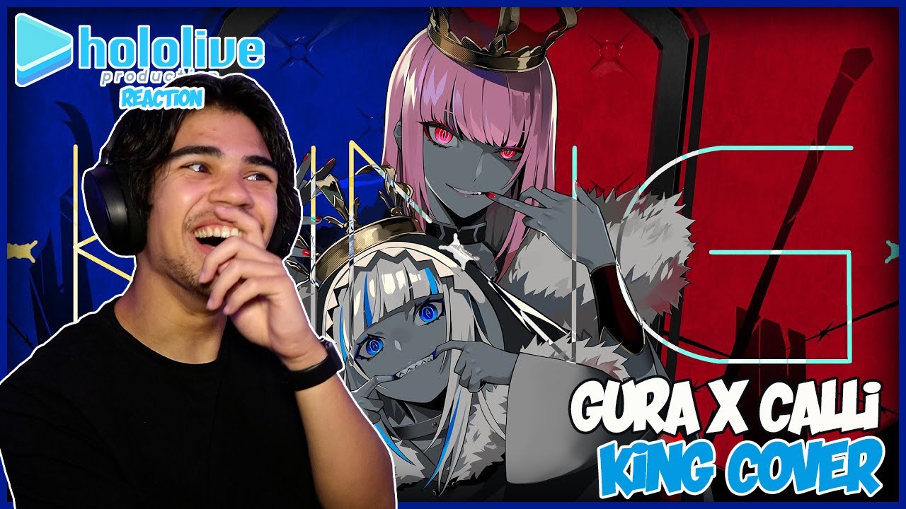 KING【COVER】KANARIA - GURA X CALLI DUET REACTION!??