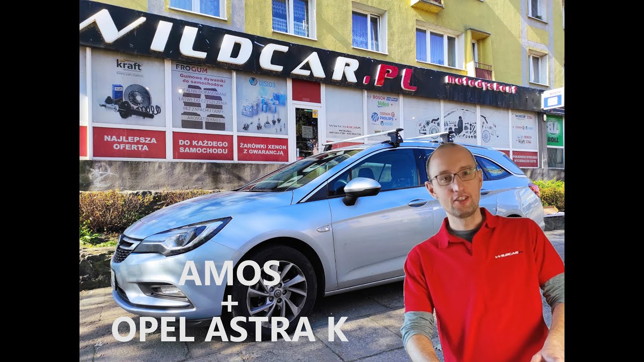Montujemy bagażnik Amos  Dromader  do samochodu Opel Astra K