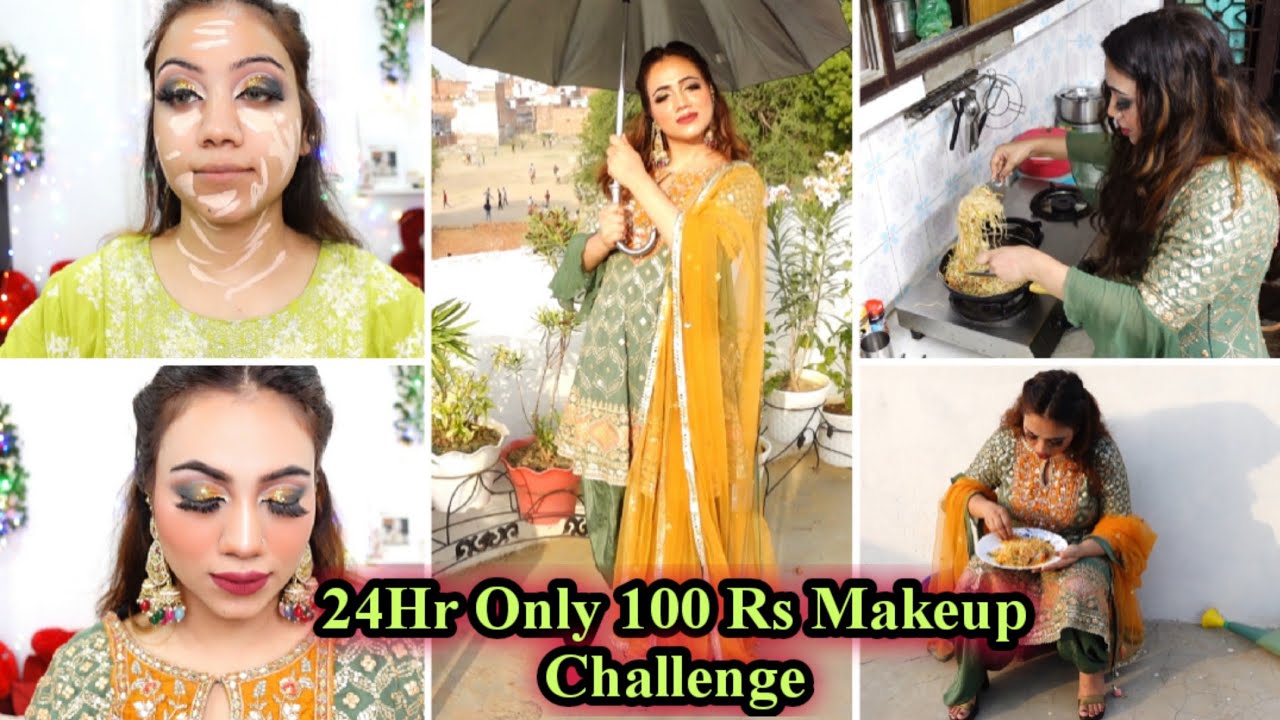 पूरा दिन चिलचिलाती धूप में रहूंगी 😳 SHOCKING RESULT😱 Full Face Sweatproof Makeup Test With NY Bae