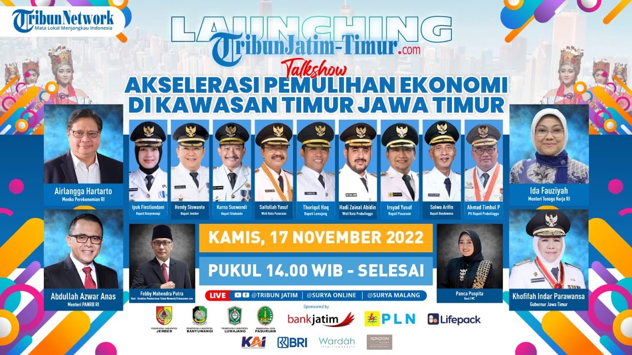 🔴Launching TribunJatim-Timur.com - Talkshow Akselerasi Pemulihan Ekonomi di Kawasan Timur Jawa Timur