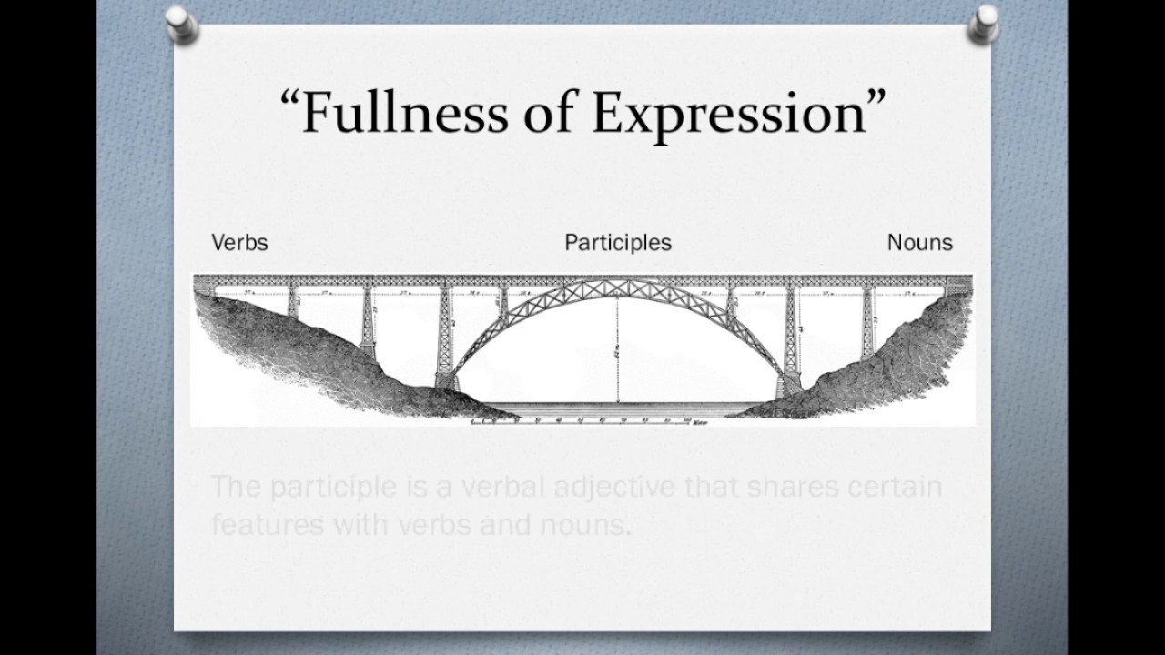 Biblical Greek: Introduction to Participles