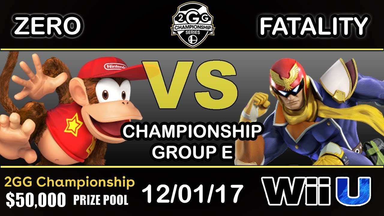 2GGC - TSM | ZeRo (Diddy Kong) Vs. YP | Fatality (Captain Falcon) Group E - Championship