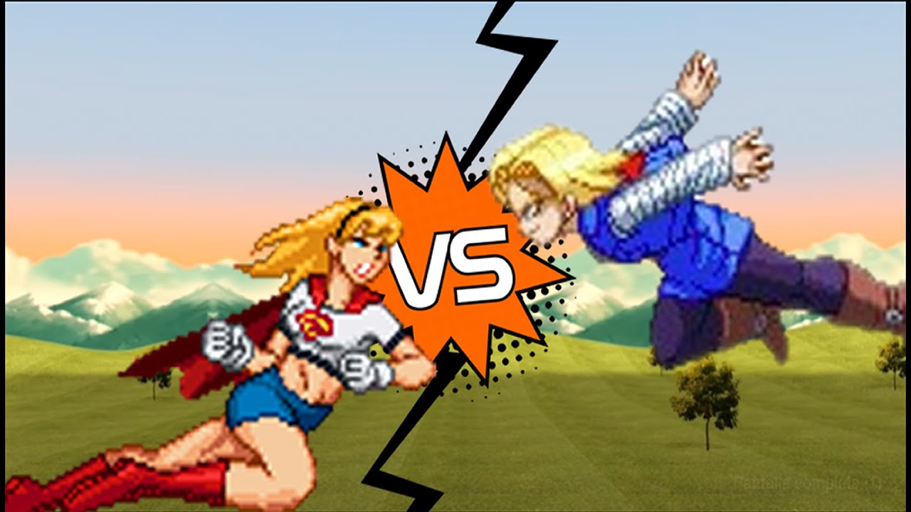 Supergirl VS Android 18 - (DC Comics VS Dragon Ball) VERY CLOSE EPIC FIGHT