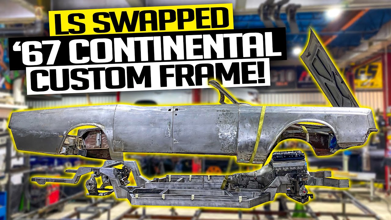 LS3 Engine Install in the Custom '67 Continental Frame! - Twin Turbo Continental Ep. 6