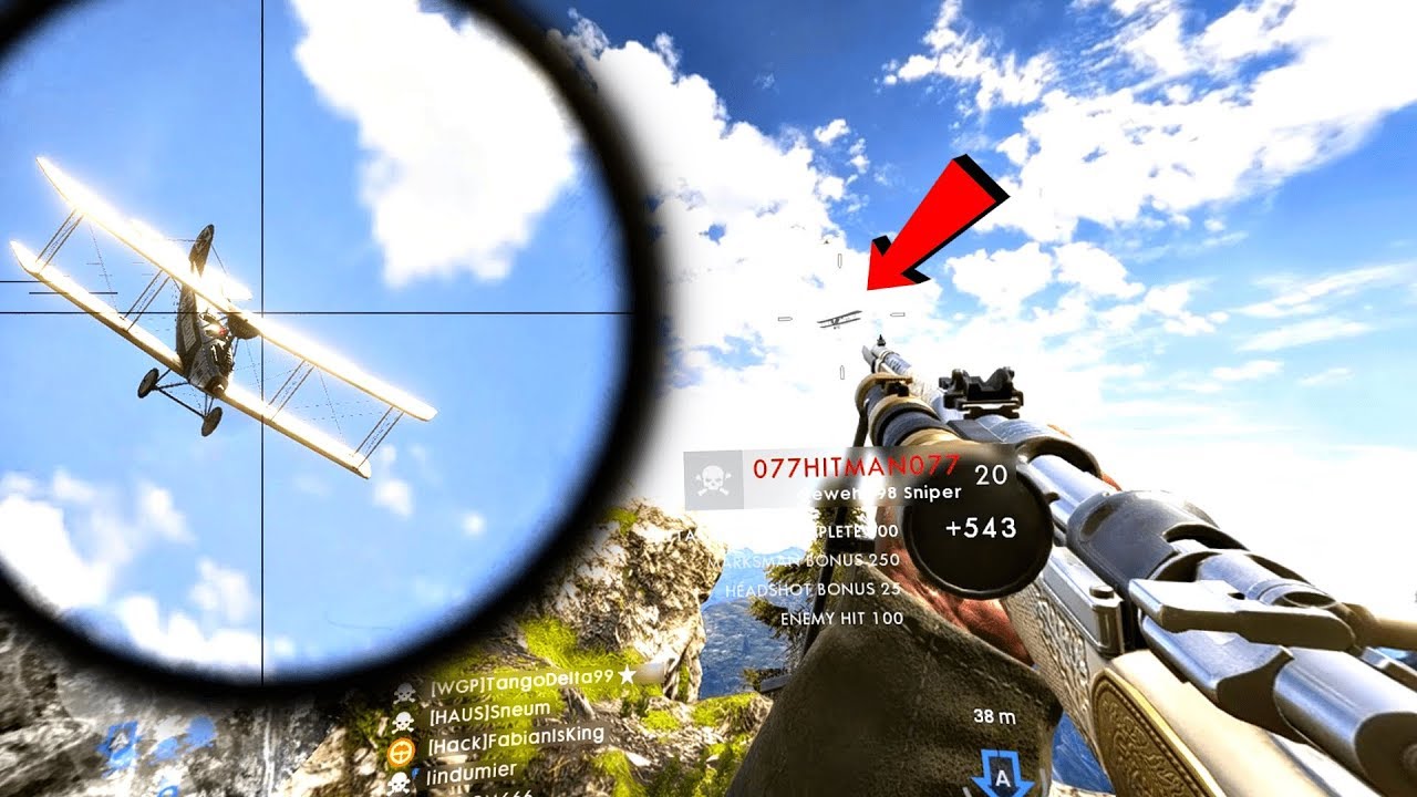 I sniped the same pilot twice and made him rage quit