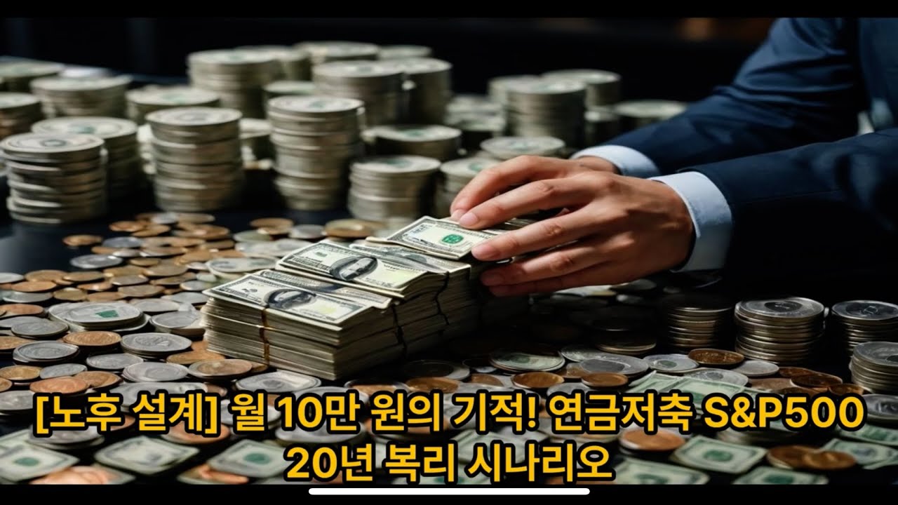 [노후 설계] 월 10만 원의 기적! 연금저축 S&P500 20년 복리 시나리오 #연금저축 #S&P500 #노후준비 #복리의마법 #재테크 #미국주식 #세액공제 #절세전략#20년투자