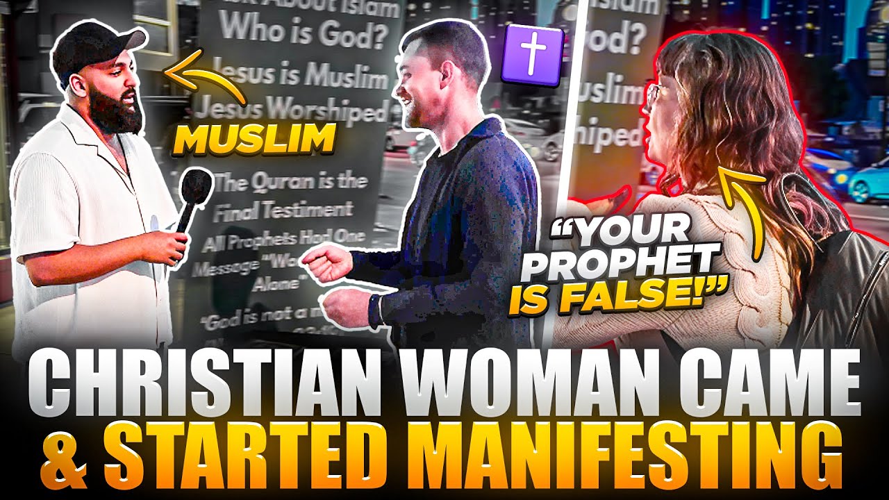 Christian Woman Disrupts Dawah and LOSES Her Marbles!