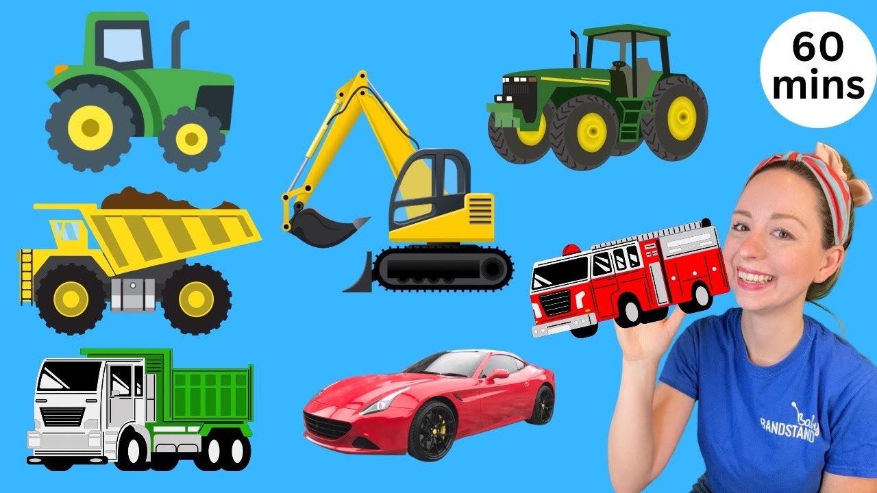 Learning Video for Kids- Trucks and things that GO! Sing-Alongs & Nursery Rhymes